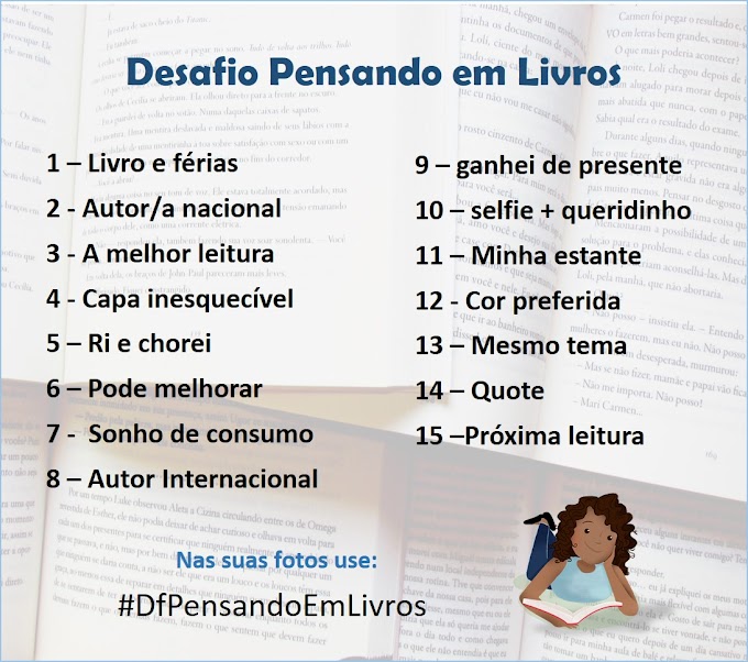 Pensando em livros - Desafio Fotográfico Literário 