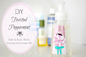 copy cat bath and body works make your own foaming hand soap refill peppermint