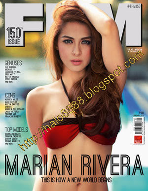 Marian Rivera: FHM Phils January 2013 Magazine Cover halo8888