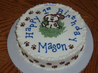 Puppy Birthday Cake on My Favorite Parts    The Bone Borders And Of Course All The Pawprints