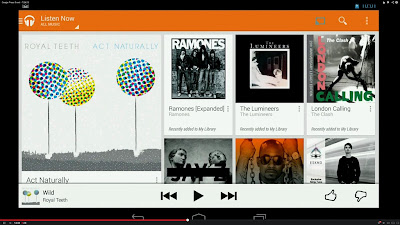 Google Play music streaming to Google Chromecast