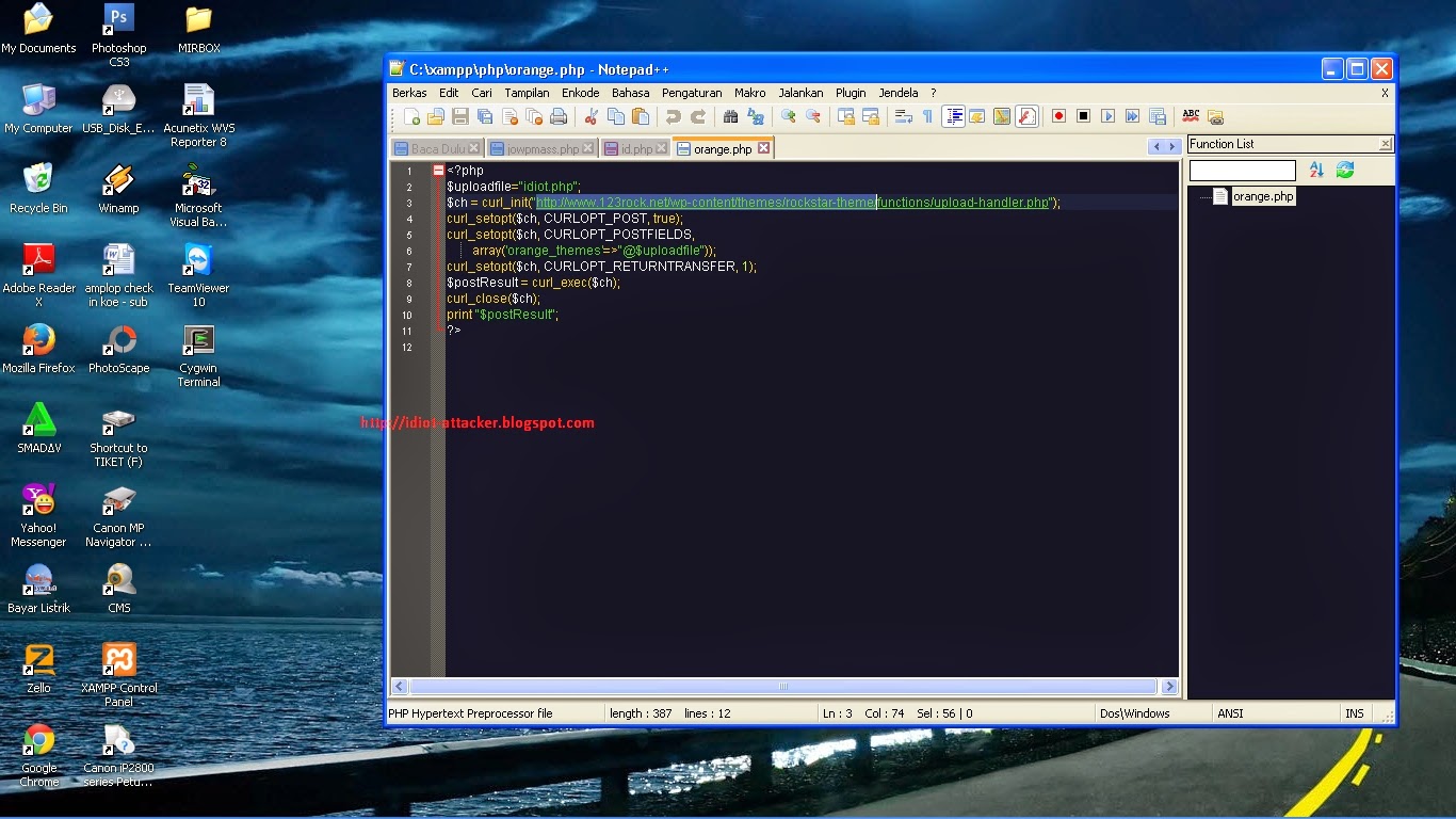 Tutorial deface dengan exploits Orange themes File upload 