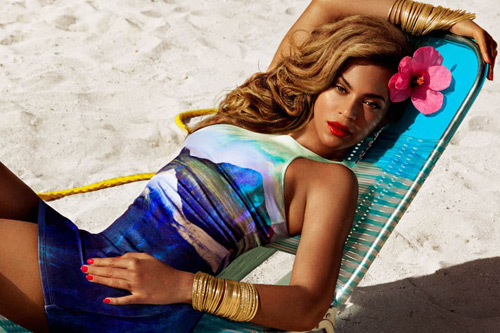 Beyoncé H&M ropa de playa verano 2013 mini vestido