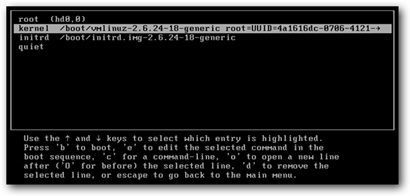 Edit Grub