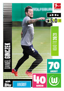 Topps Match Attax Bundesliga 2020-2021 VfL Wolfsburg Set