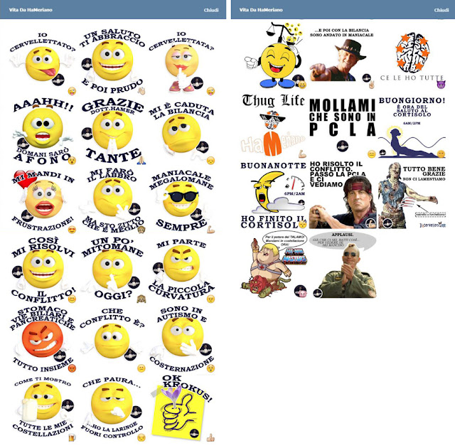 Emoticons sticker Telegram Hamer Nuova Medicina