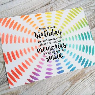 Sunburst birthday card