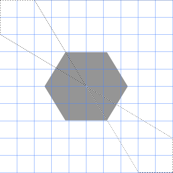 Create a polygonal selection.