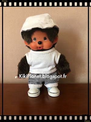 kiki monchhichi vintage couture vêtement casquette fait main handmade