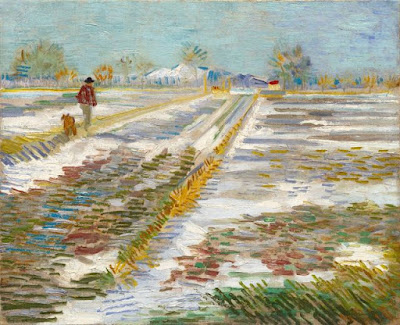 Paisaje con nieve VanGogh