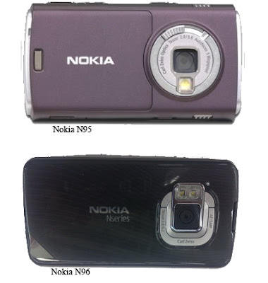 Nokia N95 vs Nokia N96 Camera