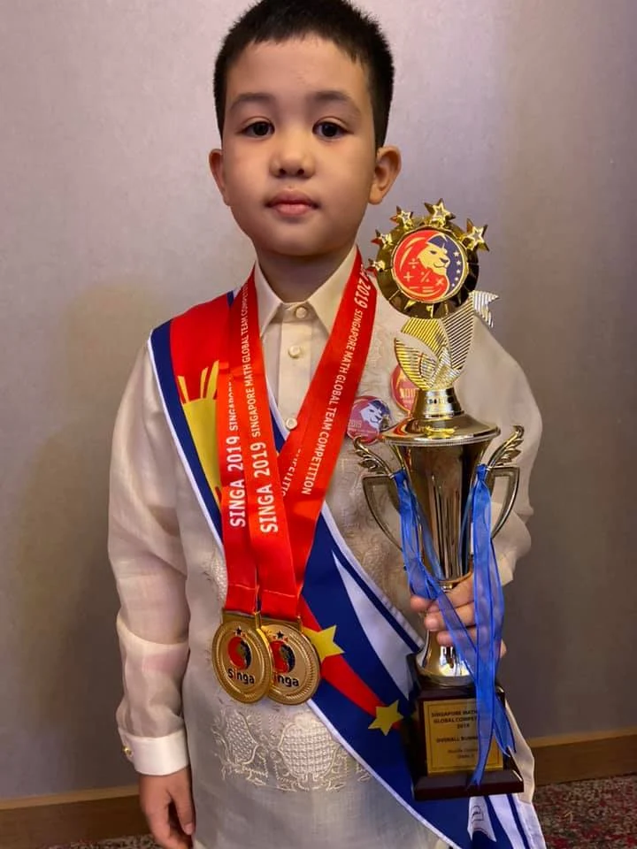 8-year-old kid from Laguna wins gold in math competition in Vietnam