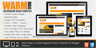 WarmMag Blogger Template