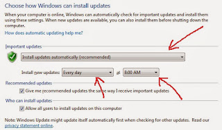 Windows Update Settings