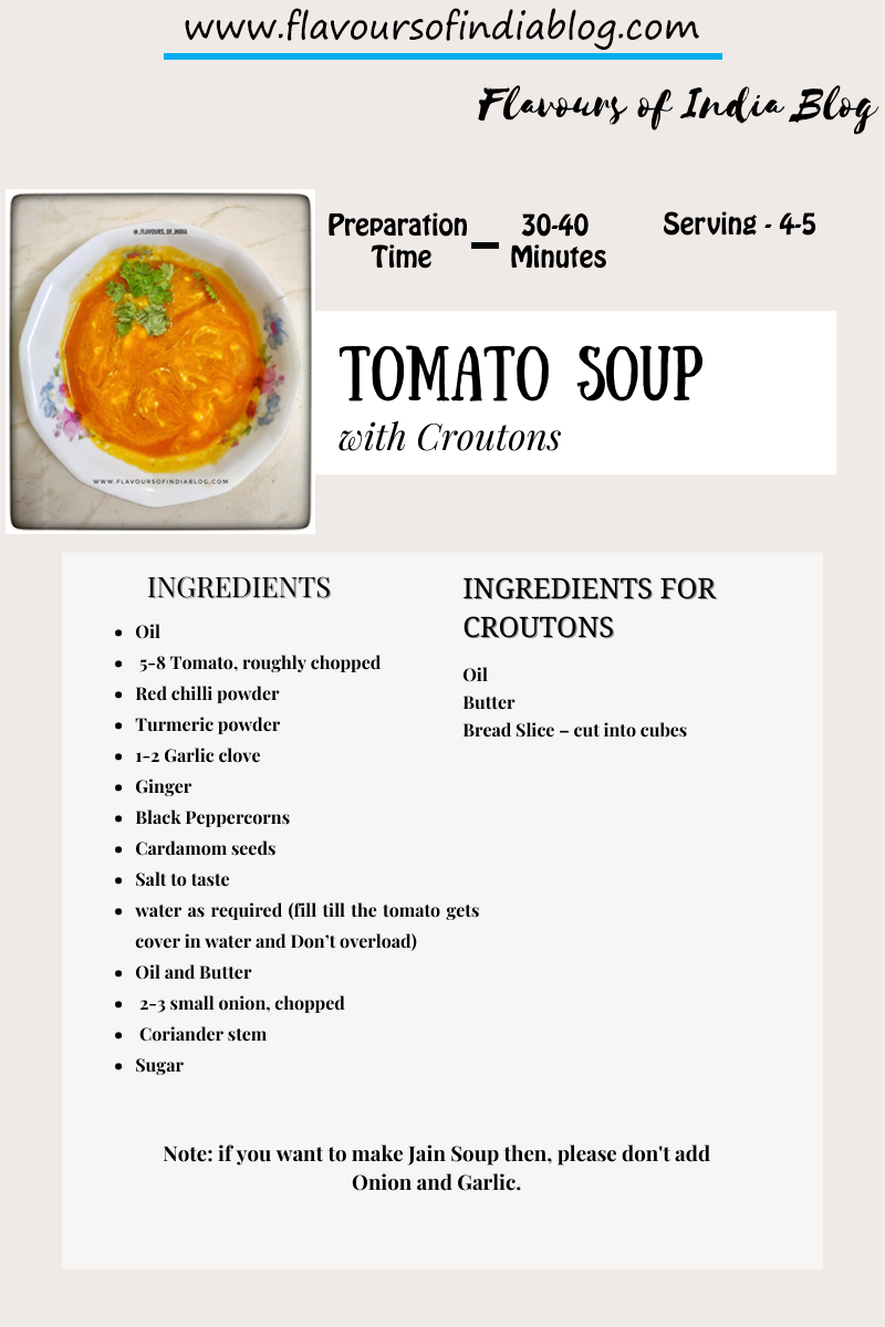 Recipe card of Tomato Soup, Healthy Soup