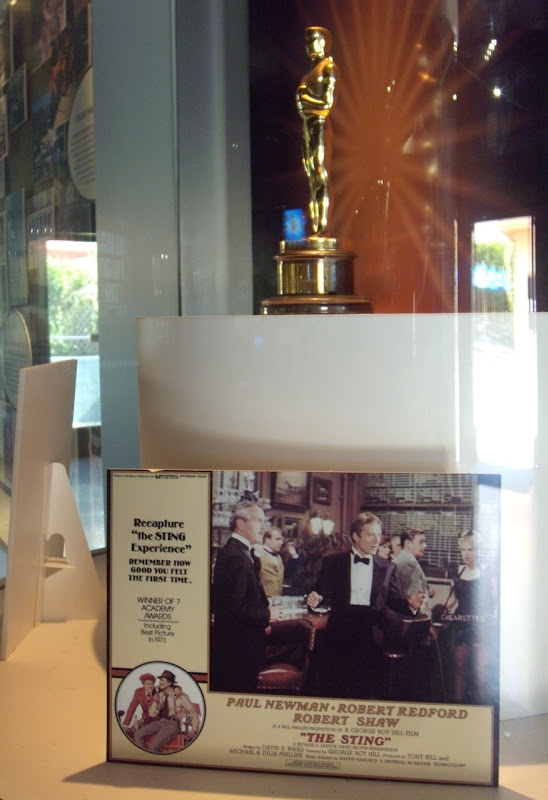 The Sting movie Oscar display