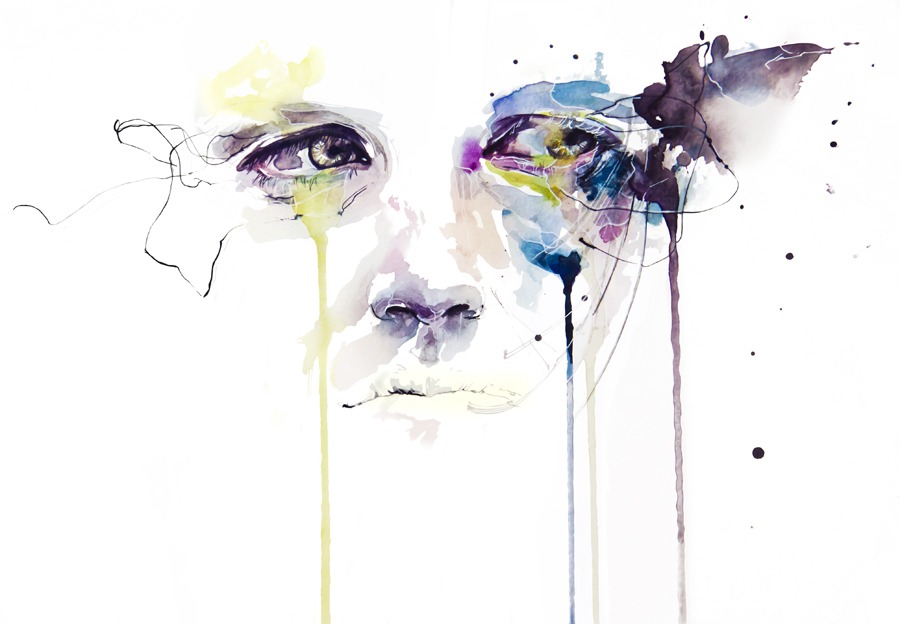 all eyes _ some paintings by agnes-cecile