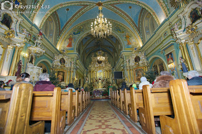 Odporyszów, Kościół, ławki, Krzysztof Łos, fotografia