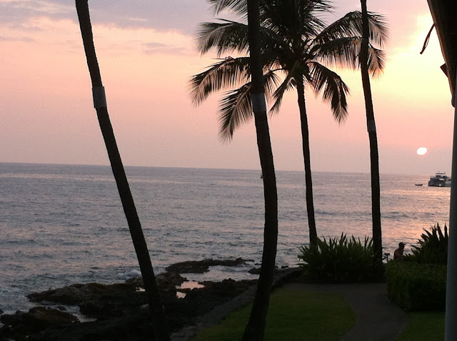 Kona sun set