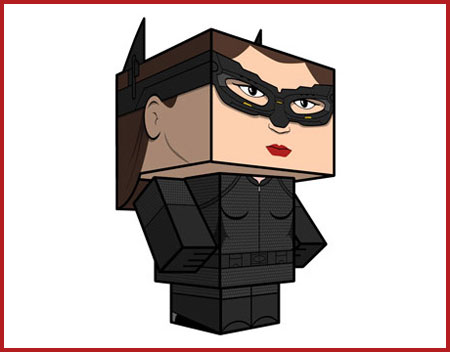 Catwoman Paper Toy