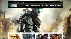 Games Free Premium Gaming Blogger Template