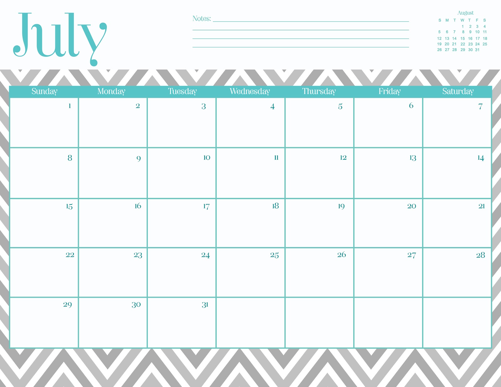 Cute January 2014 Calendar Printable