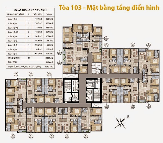  Mặt bằng dự án GoldMark City 