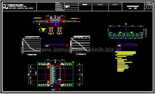 Gambar-Jembatan-Gelagar-Beton-Bertulang-Balok-T-Kelas-A-Bentang-10-Meter-Format-Autocad-01