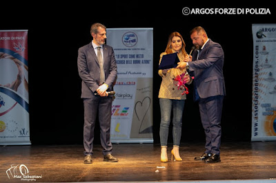 Premio ARGOS Forze di POLIZIA per Cristina DI SILVIO