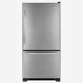 Whirlpool Gold 21.9-cu ft Bottom-Freezer Refrigerator with Single Ice Maker (Stainless) ENERGY STAR