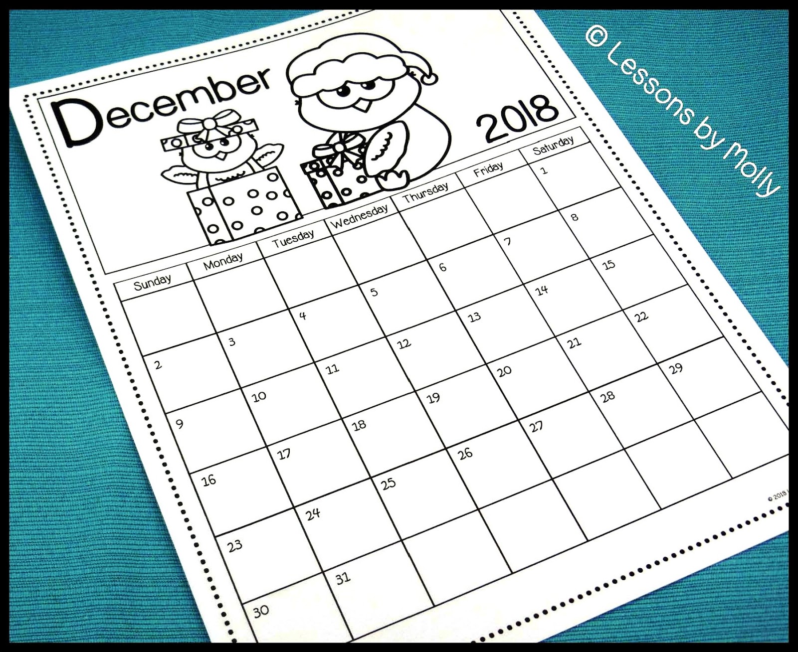 This free 2018 19 monthly calendar includes a printable calendar page for every month of