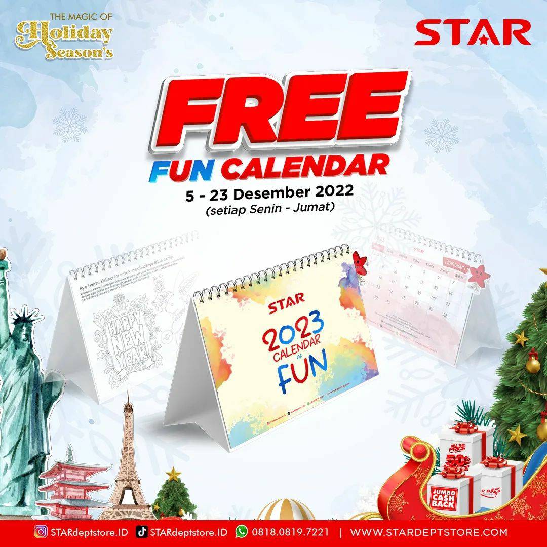 Promo STAR Department Store – GRATIS KALENDER 2023