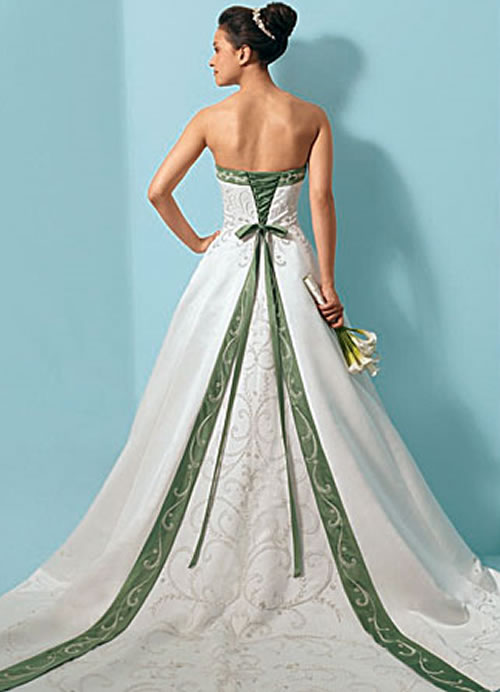 Wedding Dresses With Color Photos