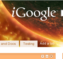 iGoogle planet theme