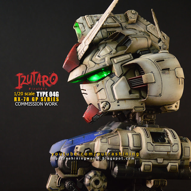 Gundam Head Bust 1/20 RX-78 GP SERIES TYPE 04G Commission work by Izutaro