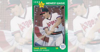 Chad Curtis 1990 Quad City Angels card
