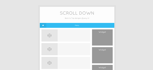 Installing the Back to Top Button with jQuery UI