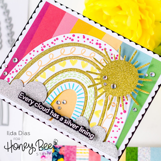Rainbow Dreams, Sneak Peeks,Honey Bee Stamps, Card Making, Stamping, Die Cutting, handmade card, ilovedoingallthingscrafty, Stamps, how to, Look For The Rainbow,Look For The Rainbow