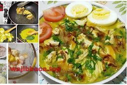 Resep Membuat Soto Ayam Gurih Seger dan Yummi. Simpel ya Bunda 