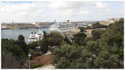 COSTA FASCINOSA; cruzeiro mediterrâneo; Europa; Herbert Gamado Gardens; Malta; 