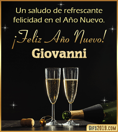 Saludos de año nuevo para giovanni Saludos de año nuevo para giovanni