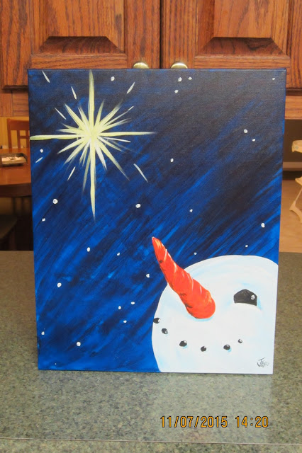 snowman painting - JFleming 2015
