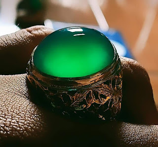 Bacan Gulau Metalic Super HQ BC085 Hijau Kental Giwang Melintir Ikatan Perak