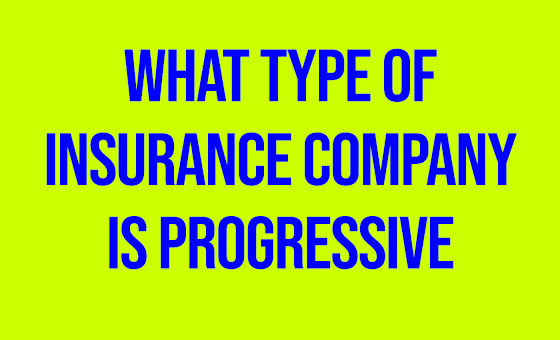 What type of insurance company is progressive?