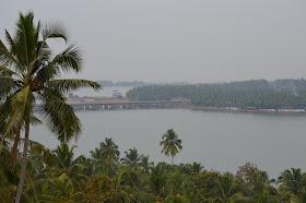 Talangere Railway Bridge seen from Chandragiri Fort, Kasaragod
