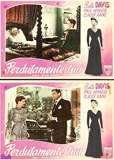 PERDUTAMENTE TUA. Italia. 2 Fotobusta: 48 x 34 cms. Firma: Bat. LA EXTRAÑA PASAJERA. Now, Voyager. 1942. Estados Unidos. Dirección: Irving Rapper. Reparto: Bette Davis, Paul Henreid, Claude Rains, Gladys Cooper, Bonita Granville, John Loder, Ilka Chase, Janis Wilson, Lee Patrick, Franklin Pangborn.