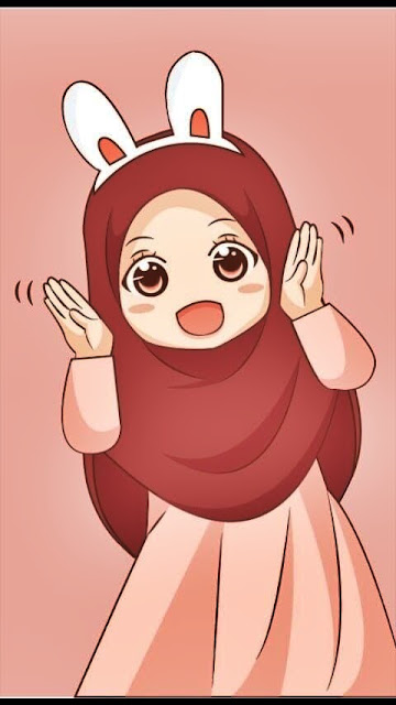Gambar kartun animasi muslimah keren, cantik, lucu dan ...