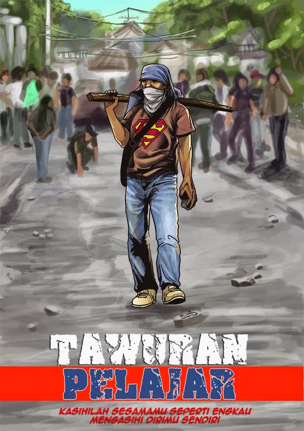 Gambar Kartun Pelajar Smp Tawuran