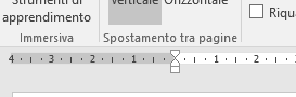 Regolazione larghezza margine con il righello in Word