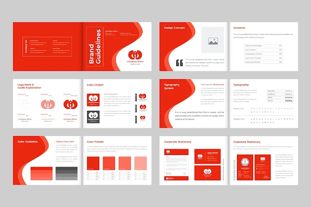 Corporate brand identity guideline free download